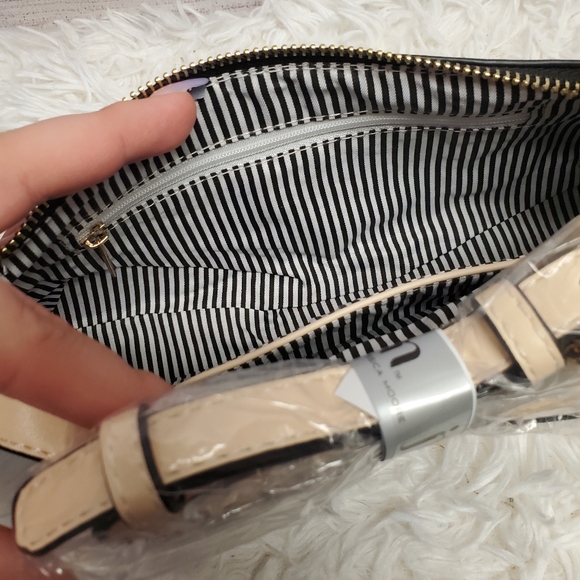 Jessica Moore Faux Leather Baguette Bag/Mini Purse Black NWT - Picture 5 of 8